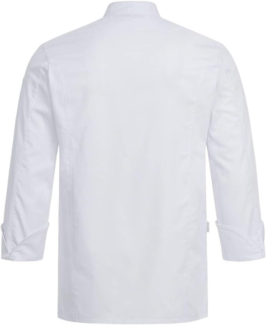Greiff Gastro-Moda Cuisine Herren Kochjacke Regular-Fit Weiss S, Weiß S