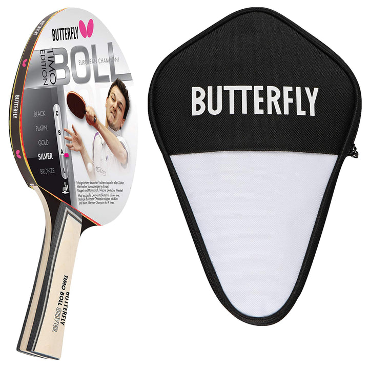Butterfly® Timo Boll Silver 85015 Tischtennisschläger | Tischtennis Racket TT Bat Hobbyschläger für