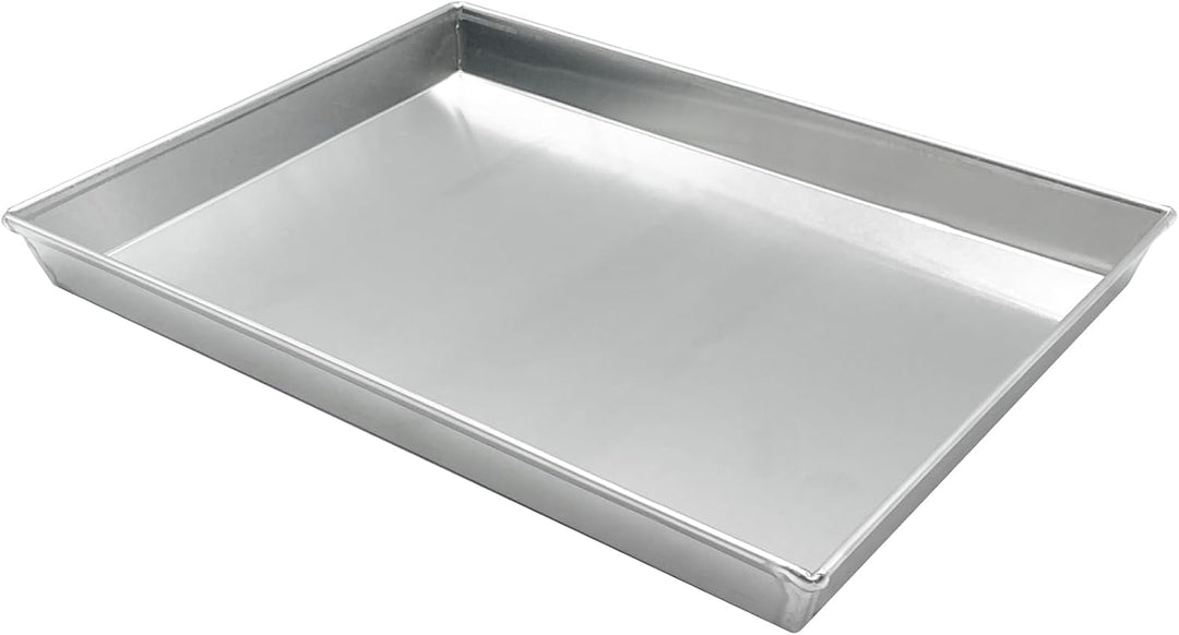 Pentole Agnelli COAL49 / 335 Niedriges rechteckiges Backblech, Aluminium, Grau, 35 x 28 cm, 35 x 28