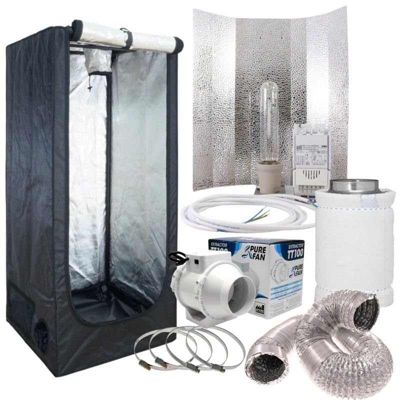 Weedness Grow-Box Komplett Set 400 Watt Basic Anbau – 100x100x200 Homebox Grow-Set Zuchtzelt Growsch