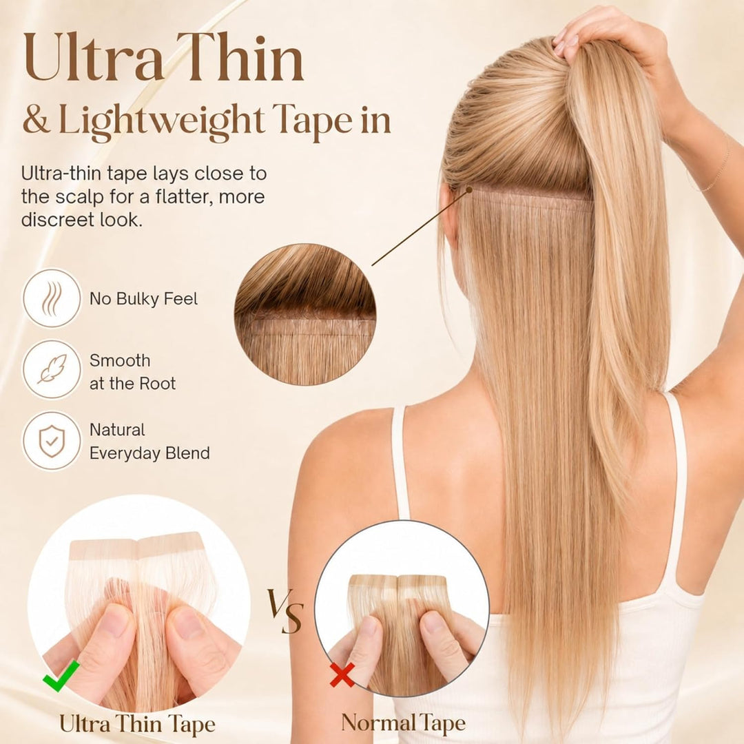 Rich Choices Tape Extensions Echthaar Extensions Tape Haarverlängerung Echthaar Tape in Extensions K