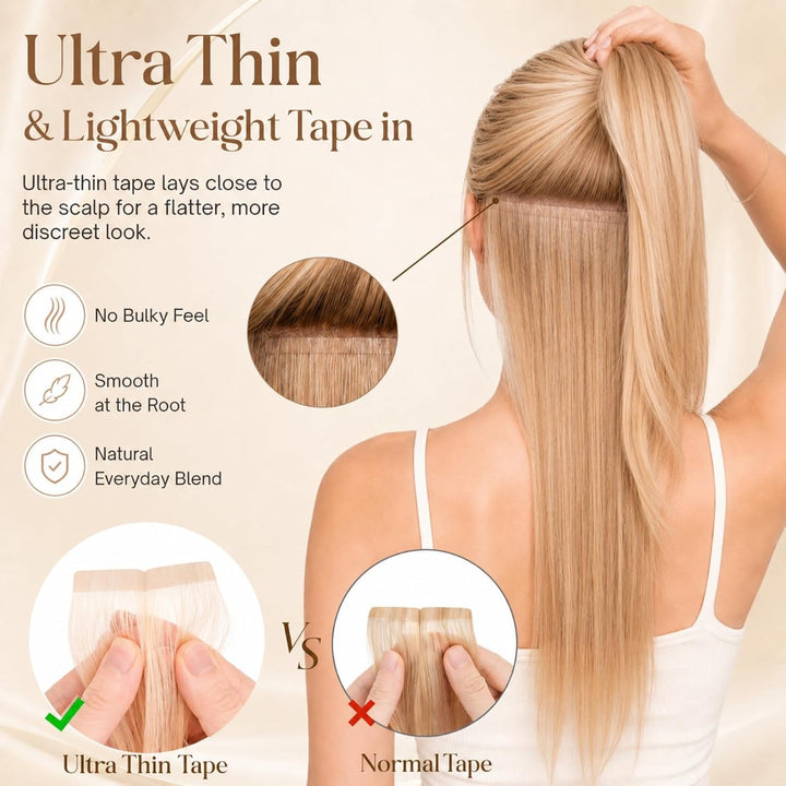 Rich Choices Tape Extensions Echthaar Extensions Tape Haarverlängerung Echthaar Tape in Extensions K