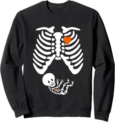 Schwangere Skelett Kostüm Halloween Schwangerschaft Sweatshirt