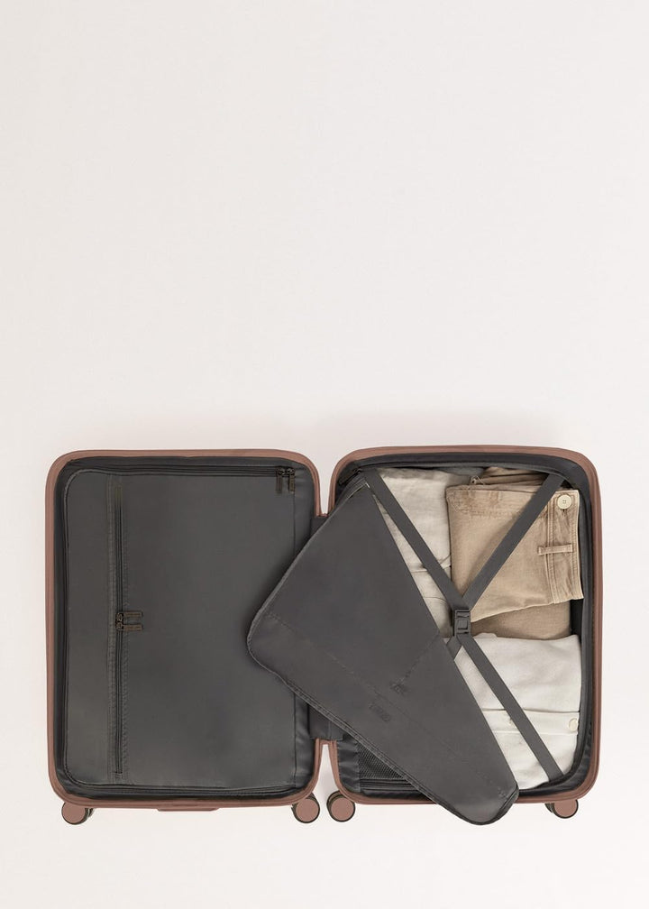 CREATE / Luggage Studio/Faltbarer Polykarbonat-Hartschalenkoffer Mokka / 39x23x54cm / TSA-Vorhängesc