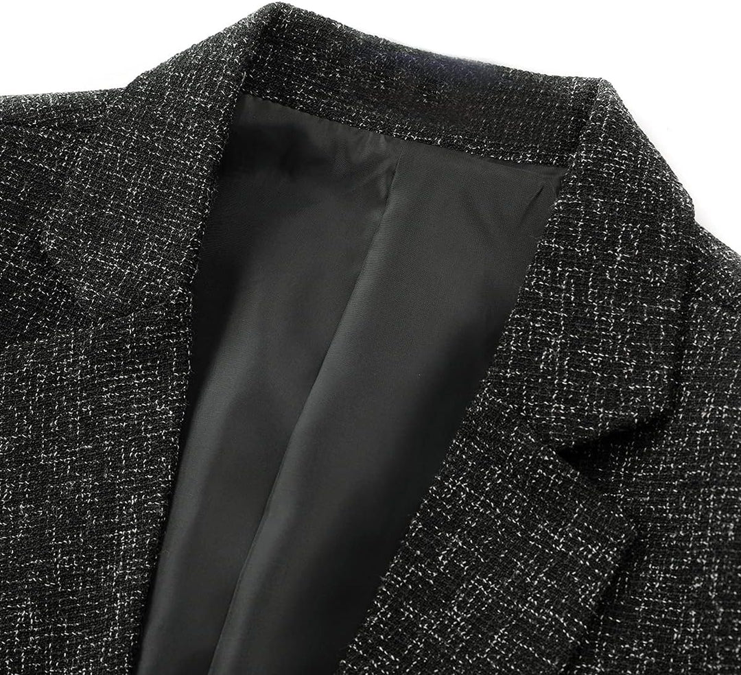 Allthemen Herren Sakko Sportlich Baumwolle Blazer Slim Fit Modern Jackett Jacke Casual Anzugjacke fü