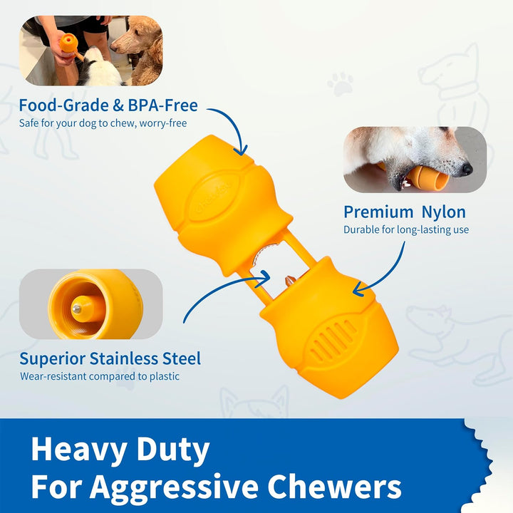 PetClan Chewise Bully Stick Halter – Sicherheit & Robustes Design, BPA-frei, Sicherer Ochsenziemer-H