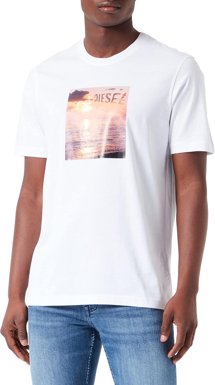 Diesel Herren T-Shirt XL 0catm-100, XL 0catm-100