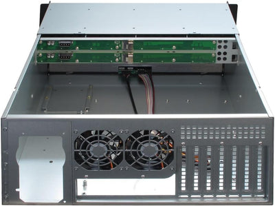 Inter-Tech 88887191 Case IPC Storage 4U-4408, o.PSU, Schwarz, Silber