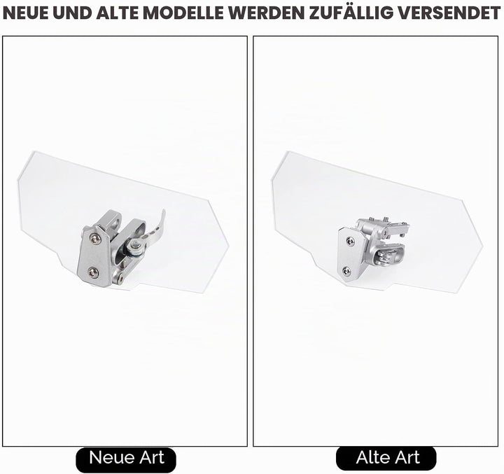 Motorrad Universal Verstellbare Windschutzscheibe Windabweiser Windschutzscheibe