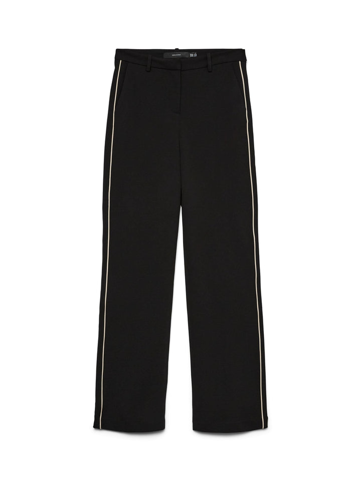 VERO MODA Female Hose VMZAMIRA Mittlere Taille Hose XS / 34L Schwarz, XS / 34L Schwarz