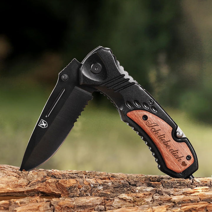 Multitool weihnachtsgeschenke Männer Papa – 21-in-1 Multifunktionsmesser mit Gravur „Ich liebe dich“