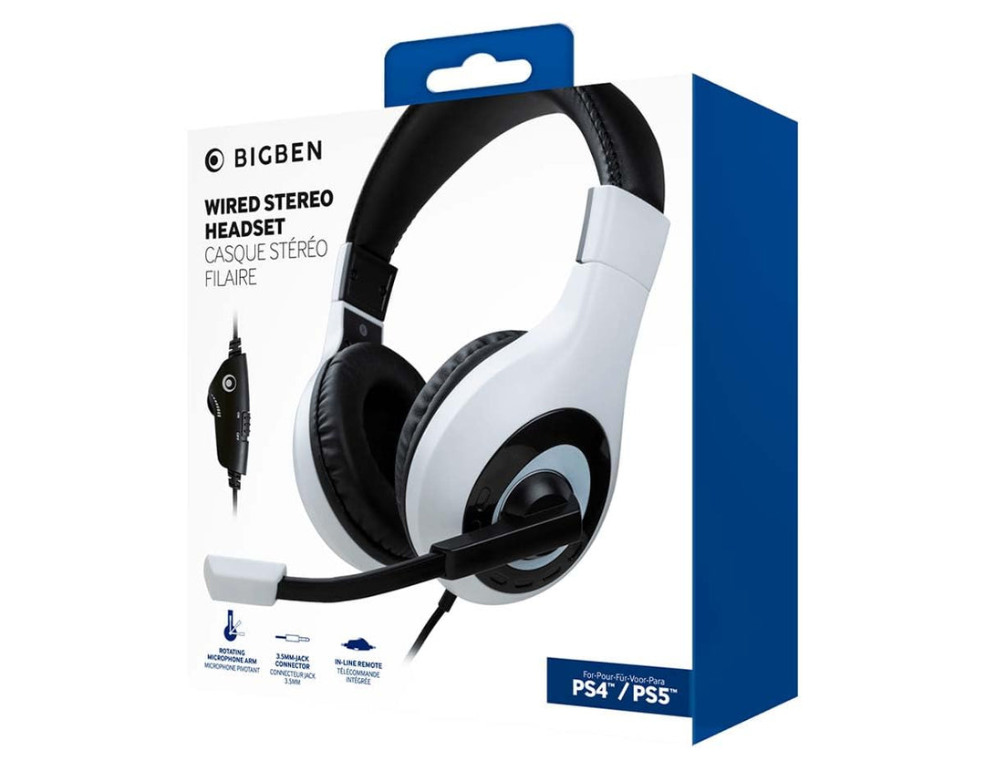 Nacon PS5HEADSETV1WHITE Gaming Stereo Headset für PS5, Weiss