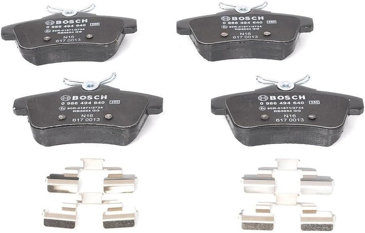 Bosch BP1359 Bremsbeläge - Hinterachse - ECE-R90 Zertifizierung - vier Bremsbeläge pro Set
