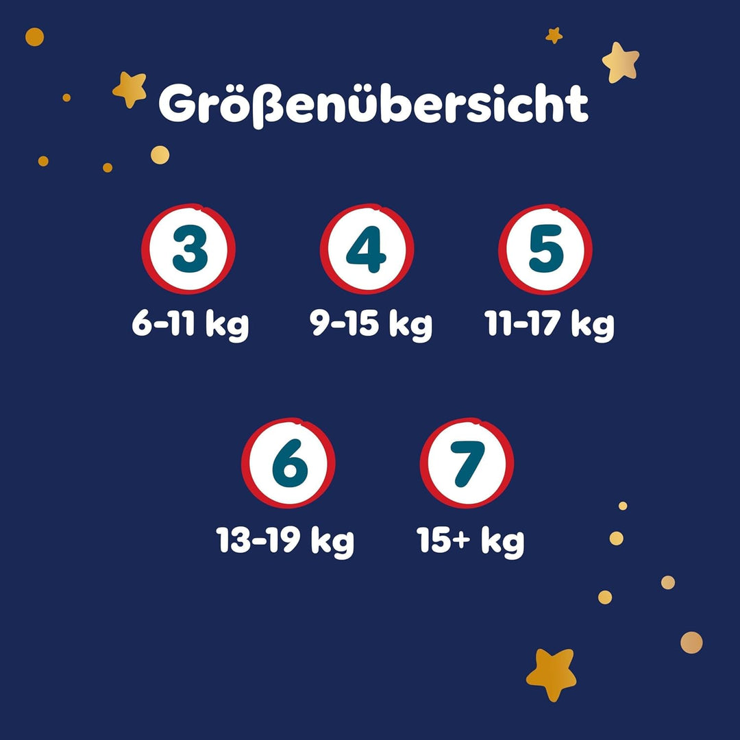 Pampers Night Pants Grösse 4, 180 Windeln, 9-15kg, Pampers Night Pants Bieten Zusätzlichen Schutz Fü