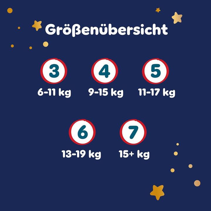 Pampers Night Pants Grösse 4, 180 Windeln, 9-15kg, Pampers Night Pants Bieten Zusätzlichen Schutz Fü