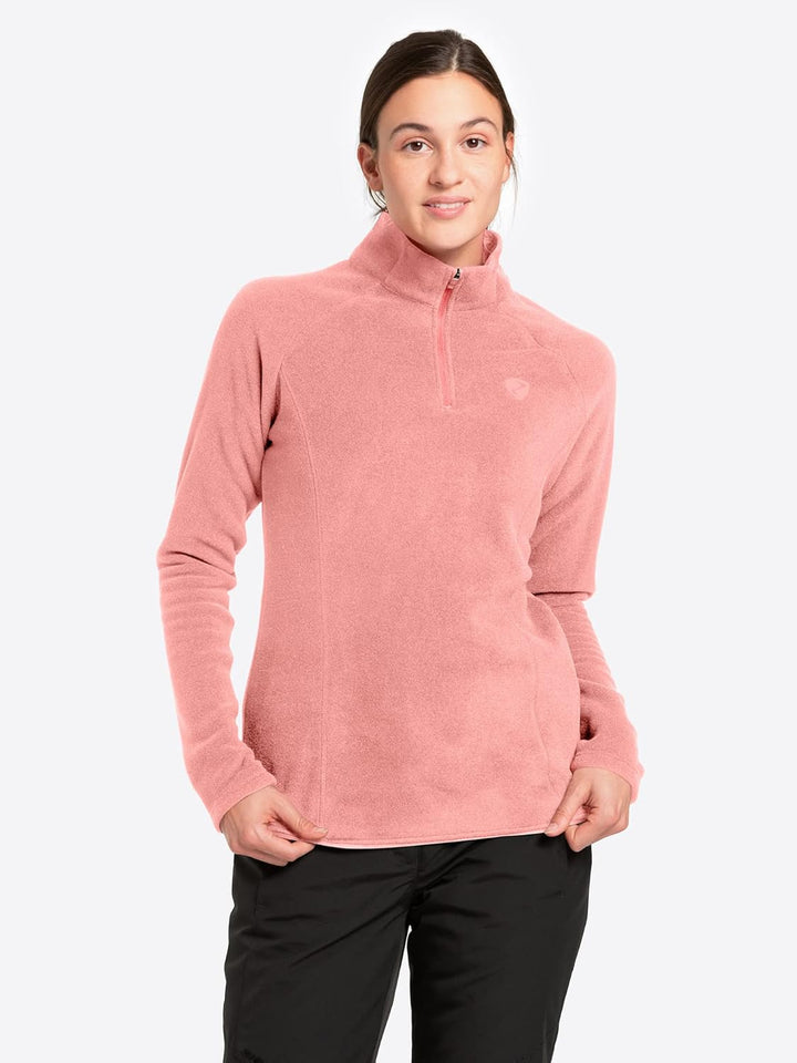 Ziener Damen Jemila Skipullover, Skirolli, Funktions-Shirt | Langarm, atmungsaktiv, Fleece, warm (1e