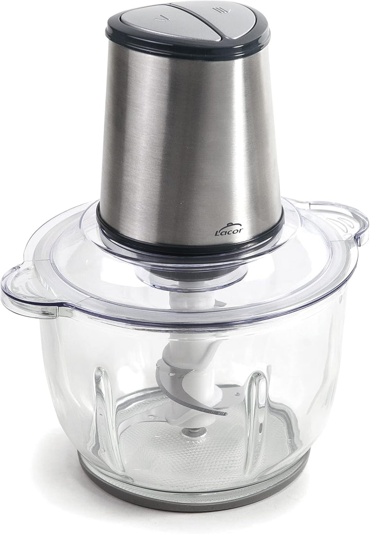 Lacor - 69077 - Automatischer Cutter, Food Chopper, Chopper mit ultra-widerstandsfähigen Klingen, BP