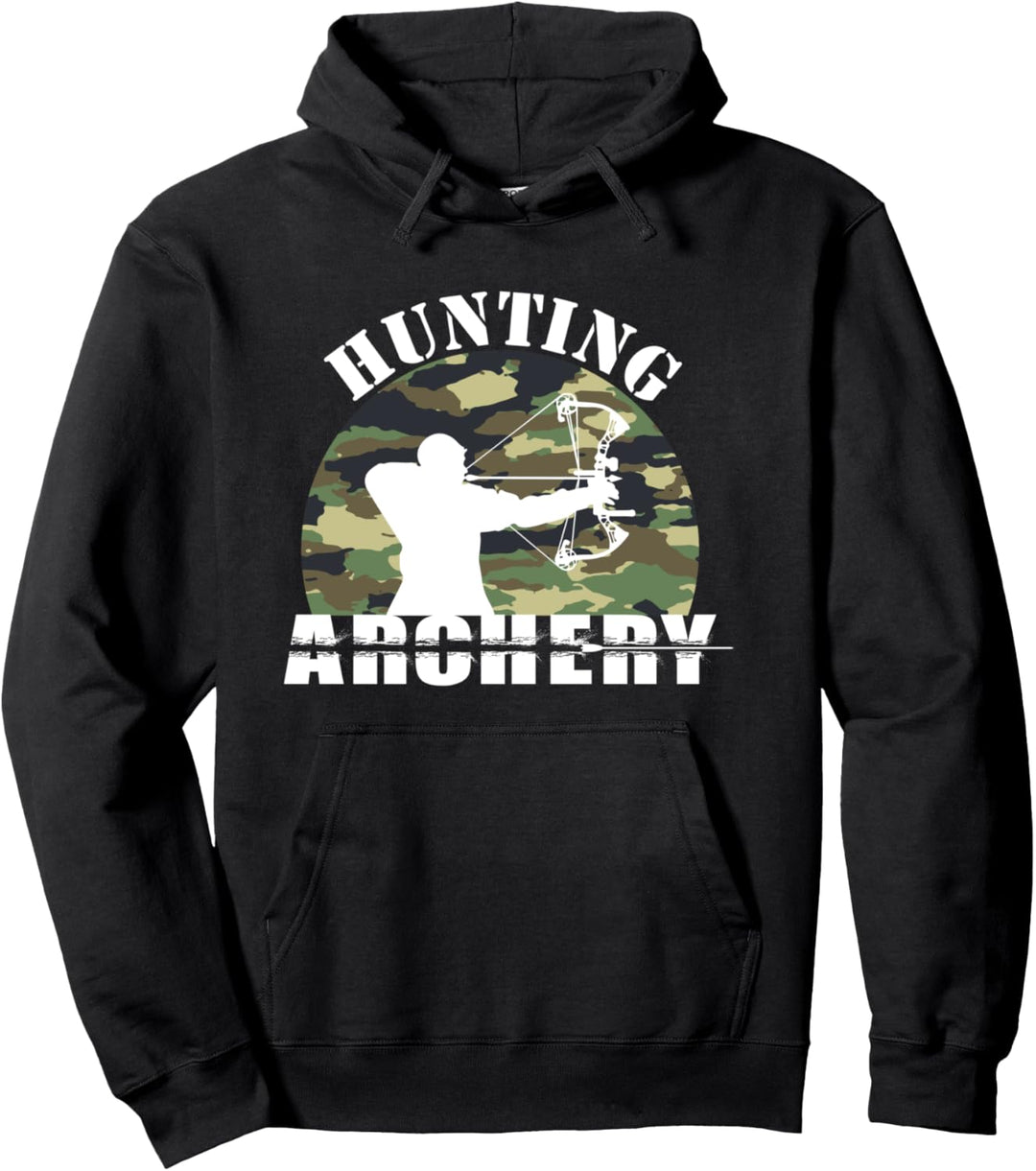 Bogenschiessen Bogenjagd Bogenschütze Bogenfischen Pullover Hoodie