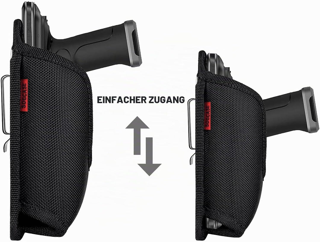 SOGCASE Tasche Scanner Holster für Zebra TC70x TC70 TC72 TC75x TC75 TC77 M60 MC67 mit Handgriff, Tra