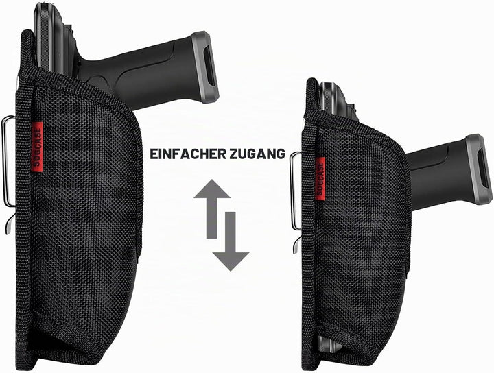 SOGCASE Tasche Scanner Holster für Zebra TC70x TC70 TC72 TC75x TC75 TC77 M60 MC67 mit Handgriff, Tra