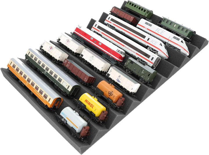 Feldherr EUMFJLA01 Zugliege - Spur H0-9 Fächer für Modelleisenbahn Loks, Waggons und Fahrzeuge, Anza