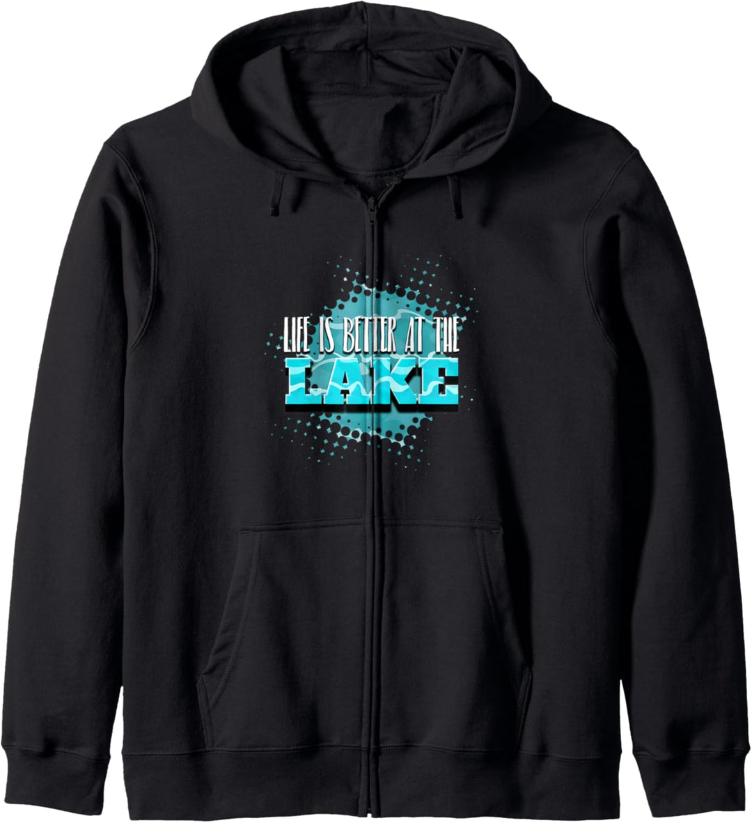Das Leben ist besser am See Lustiges Geschenk Kapuzenjacke