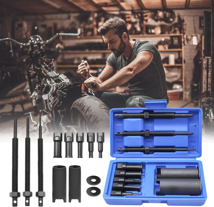 12er Set Motorrad Lagerabzieher Innen Werkzeug 9-23 mm 5 Grössen Innenlager Abzieher Kugellager Inne