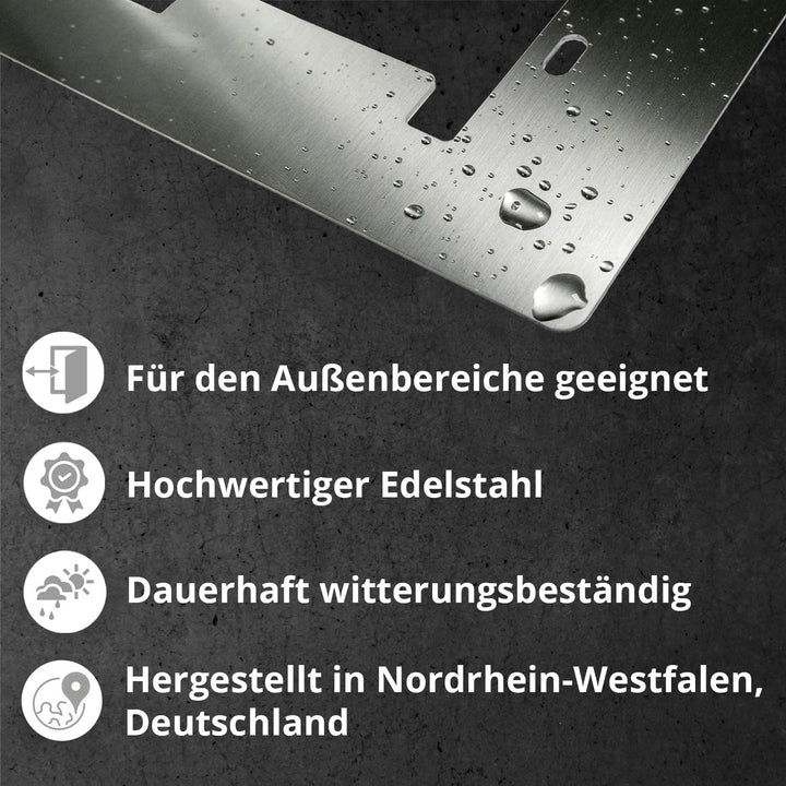 iSecur Blende passend für Aqara Doorbell C Amera Hub G410 - az282 G410 Edelstahl Silber 14 x 17,5 cm