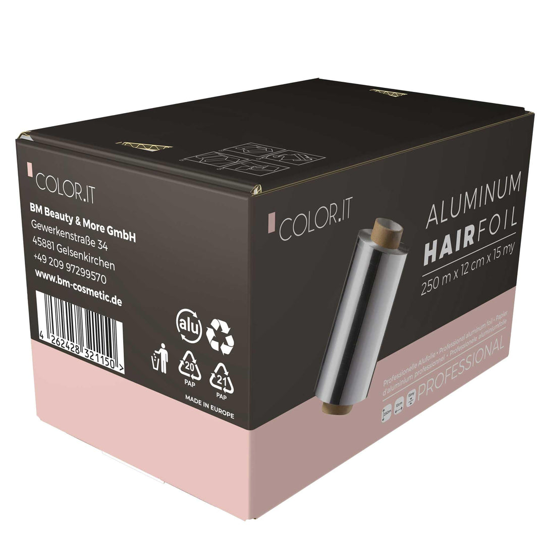 Strähnchenfolie, Haarfolie Friseur Alufolie 250m x 12cm x 15µm