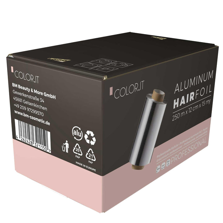 Strähnchenfolie, Haarfolie Friseur Alufolie 250m x 12cm x 15µm