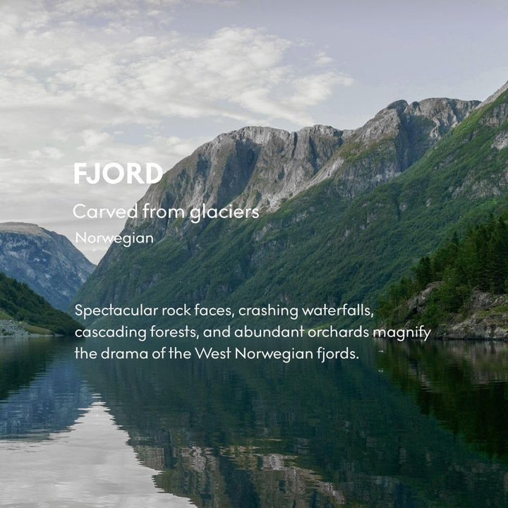 Skandinavisk FJORD Mini Duftkerze. Duftnoten: Apfel- und BirnenbluÌˆte, ObstgartenfruÌˆchte und rote