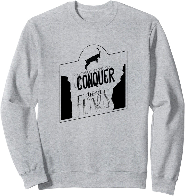 Klettern Design mit Steinbock für Kletterer und Kletterinnen Sweatshirt