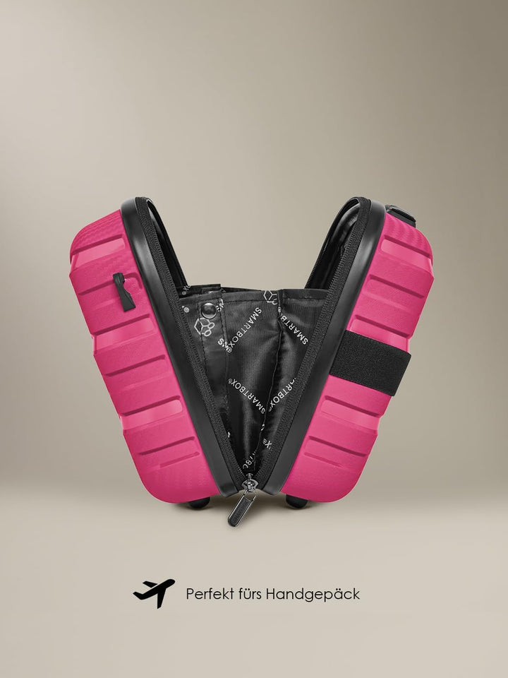 SMARTBOX Hartschalen Handgepäck Kosmetik-Koffer | Stabiles Beauty-Case mit Aufsteckfunktion | 34 x 1