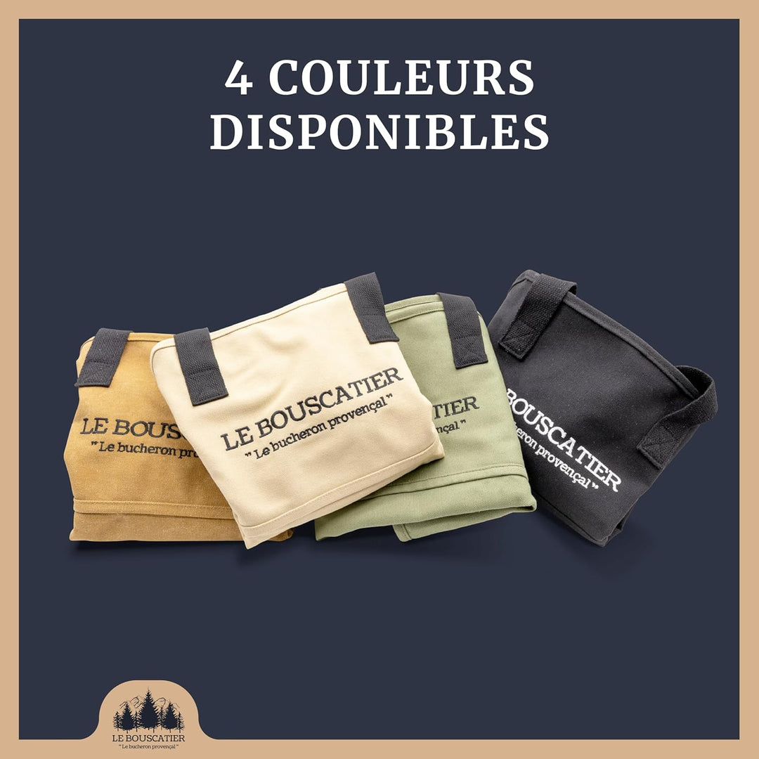 Le Bouscatier Holztasche für 30 oder 50 cm Holzscheite Kaminholzkorb für Ofen und Holzkamin