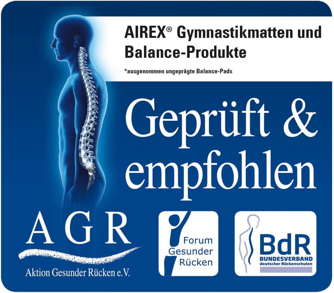 AIREX Fitline 140, Gymnastikmatte, wasserblau, mit Spezial-֖sen, ca. 140 x 60 x 1 cm