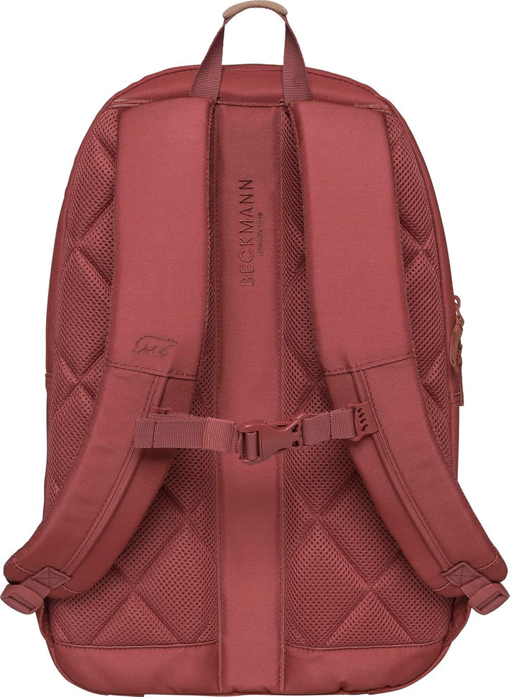 Beckmann, Rucksack Urban, für Schule Uni Arbeit Freizeit, mit extra Laptopraum, 30L, Autumn Red