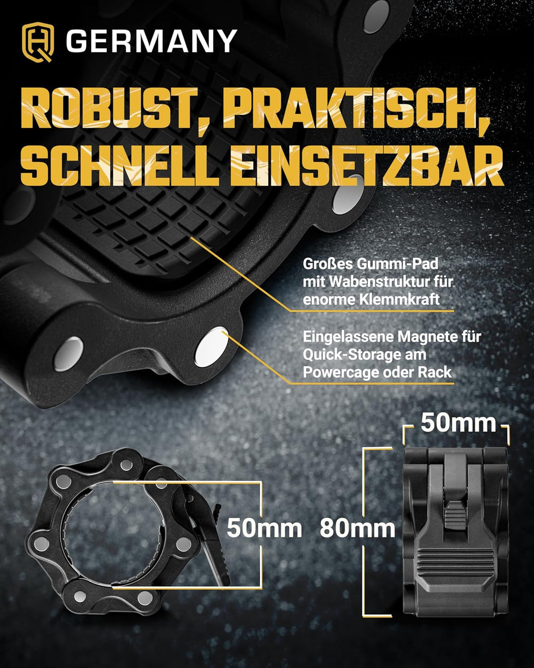 HQ Germany® SZ Stangen 50mm | 3 Varianten | Super-Curve/Performance/Training, Training