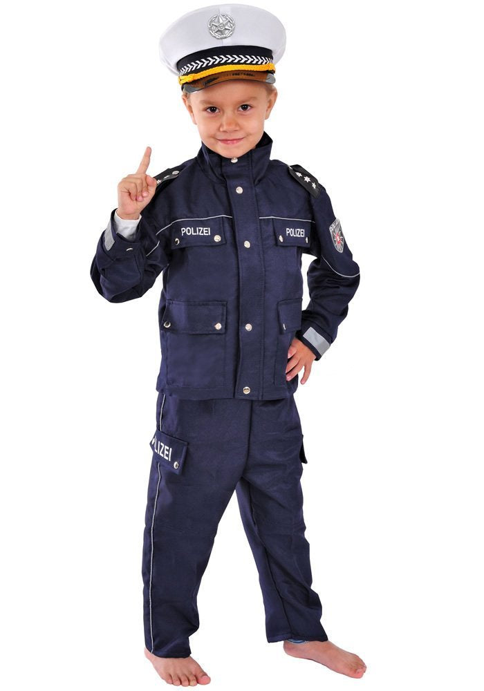 Polizei Kinder Kostüm 134-140 für Fasching Karneval Polizist
