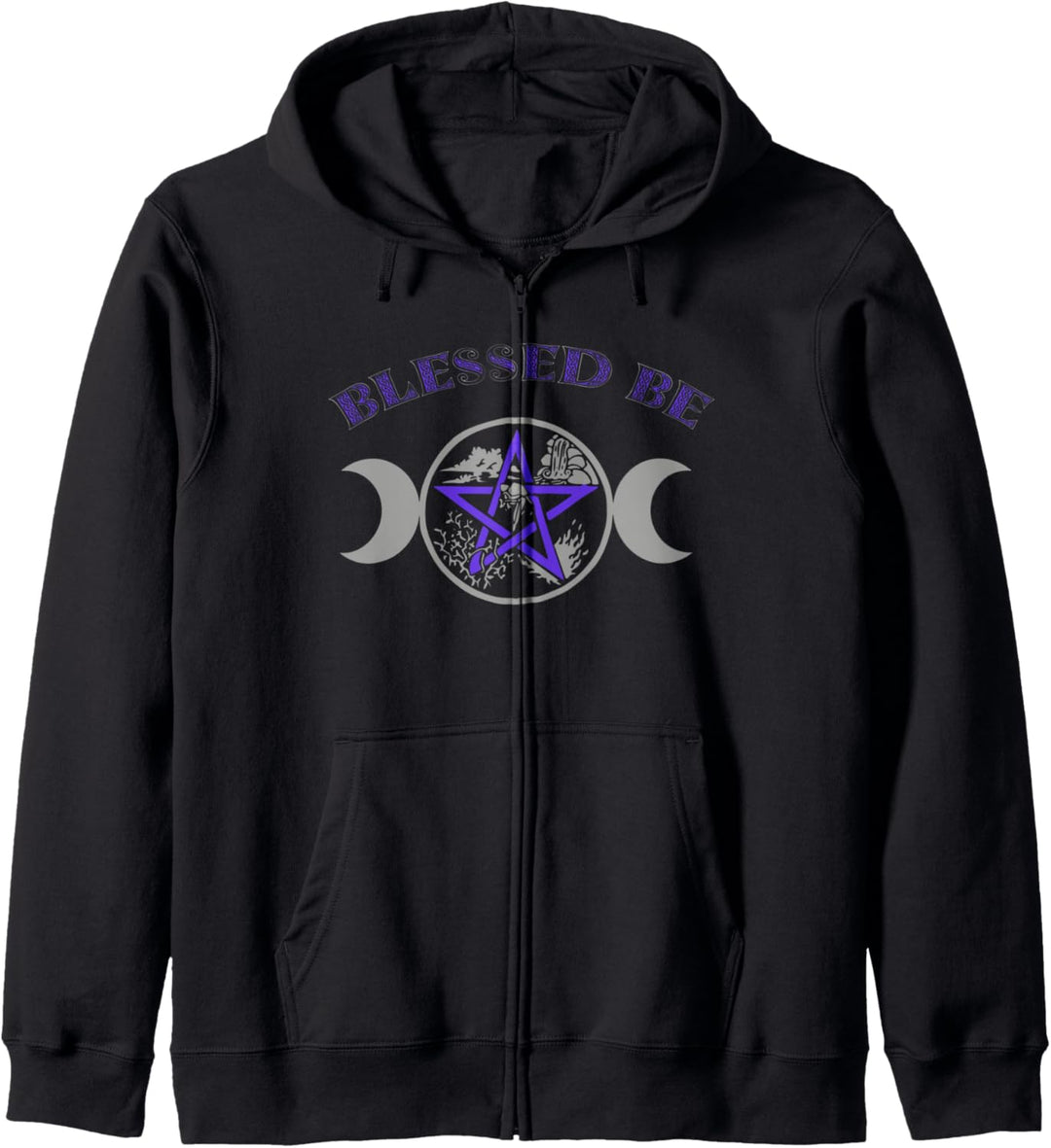 Blessed Be Witches Wiccan Pagan Kapuzenjacke