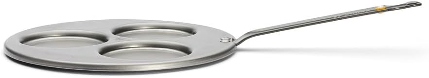 DE BUYER Blinis-Pfännchen, Edelstahl, Silber, 27 cm, 27 x 27 x 6 cm