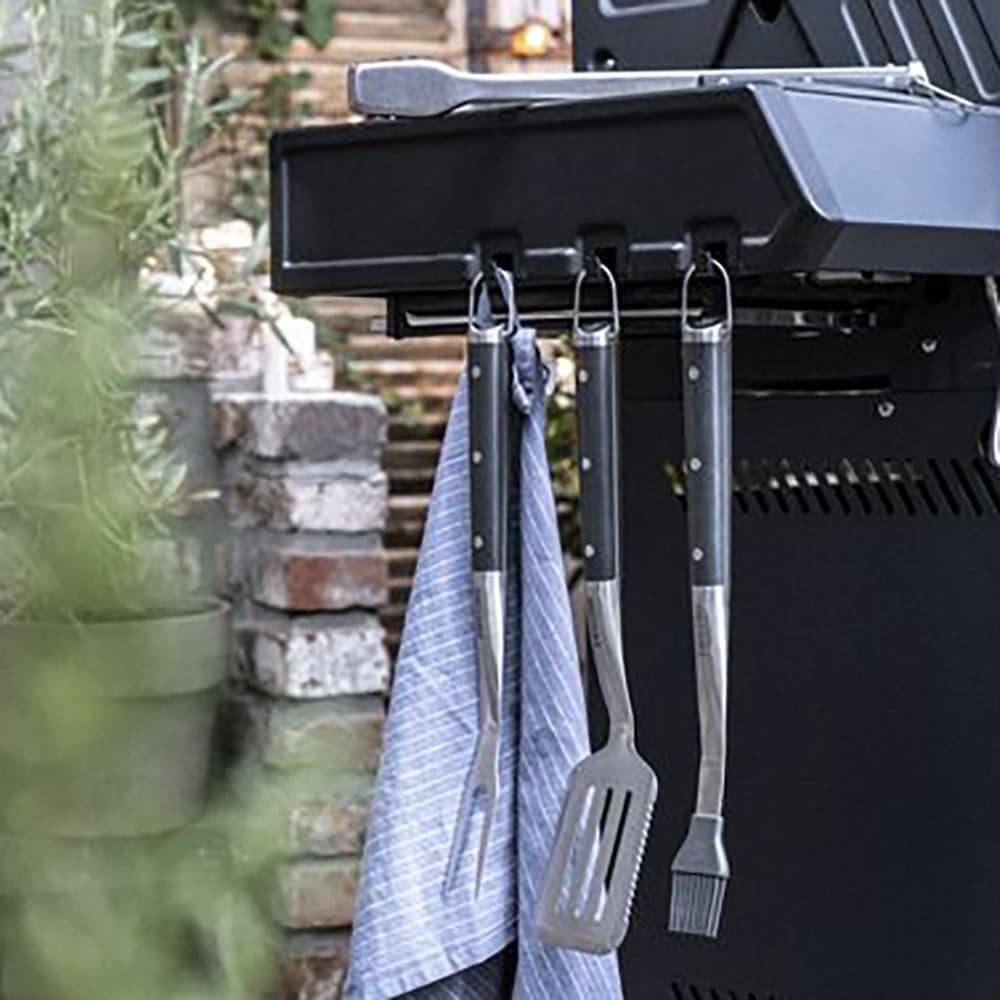 ZWILLING BBQ GrillOptimalck-Set, 5-TLG, Grillwerkzeug mit Rolltasche, Grillwender, zange, Gabel, Pin