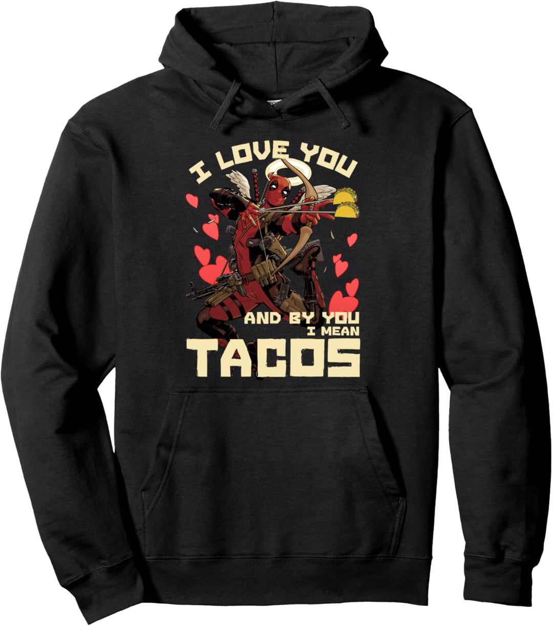 Marvel Deadpool Taco Cupid Pullover Hoodie