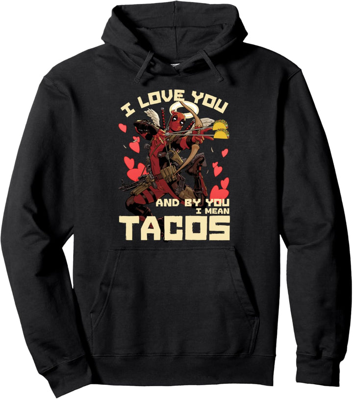 Marvel Deadpool Taco Cupid Pullover Hoodie