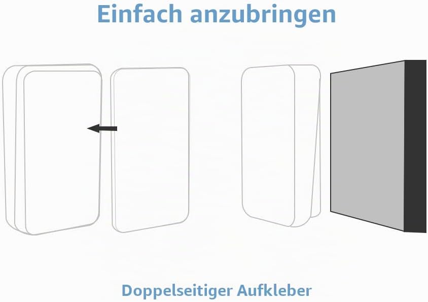『Keine Batterie Erforderlich』Drahtlose Türklingel wasserdicht, AURTEC-Türklingel-Kit mit 2 Empfänger