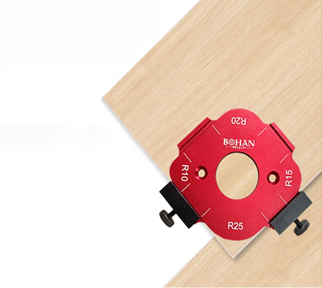 Eckradius-Frässchablonen, Aluminiumlegierung Radius Jig Router Templates, R10 R15 R20 R25 Radius Jig
