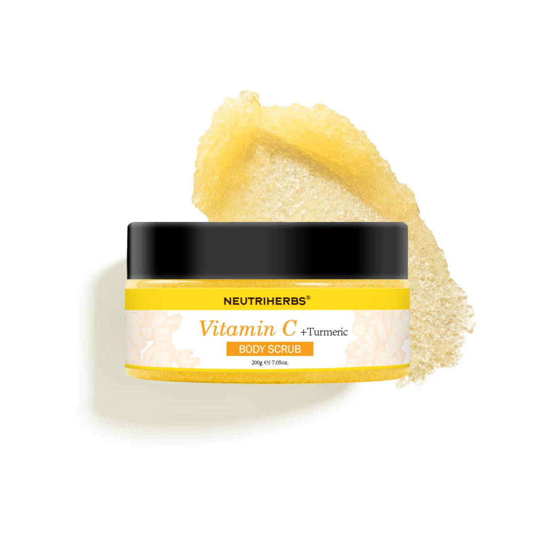 Neutriherbs Kurkuma Körperpeeling, 200G-Vitamin C Tiefenreinigung Peeling Körper für Entfernt Abgest