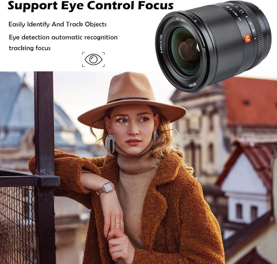 VILTROX AF13mm F1.4 APS-C Objektiv für Fuji X-Mount, Ultra-Weitwinkel Autofokus Prime Objektiv für F