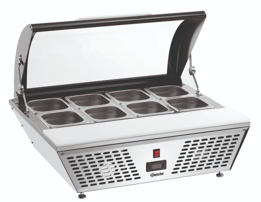 Bartscher Kühlauslagevitrine 67 Liter mit 8 x 1/6GN - 700211G