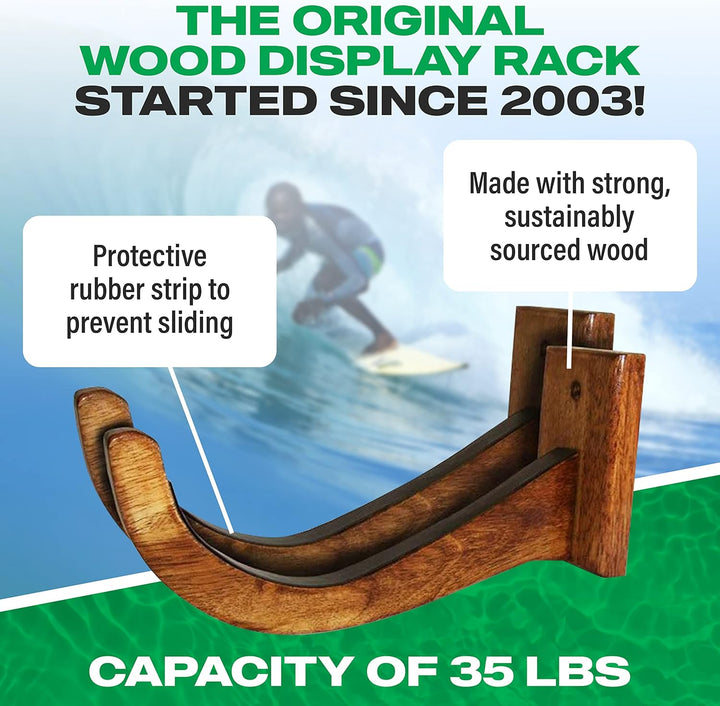 Cor Surf Surfbrett Wand für Longboards und Shortboards funktioniert Indoor und Outdoor-Display - Aus