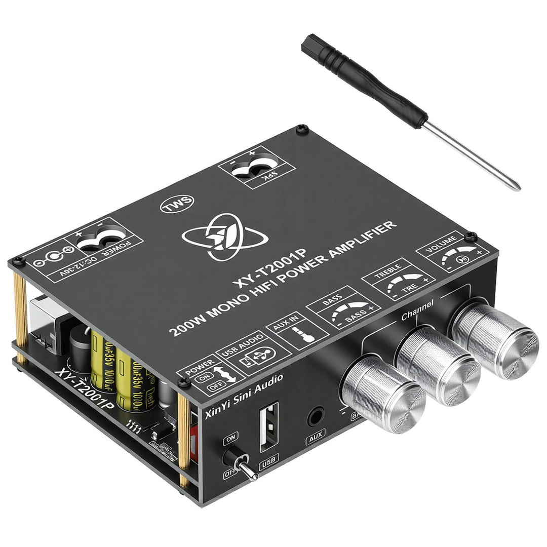 5.0 Bluetooth Verstärker Board Modul, 200W Subwoofer Amplifier HiFi Mono Digital Stereo Audioverstär